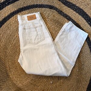BDG Women's Cream Straight Jeans